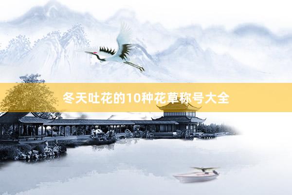 冬天吐花的10种花草称号大全